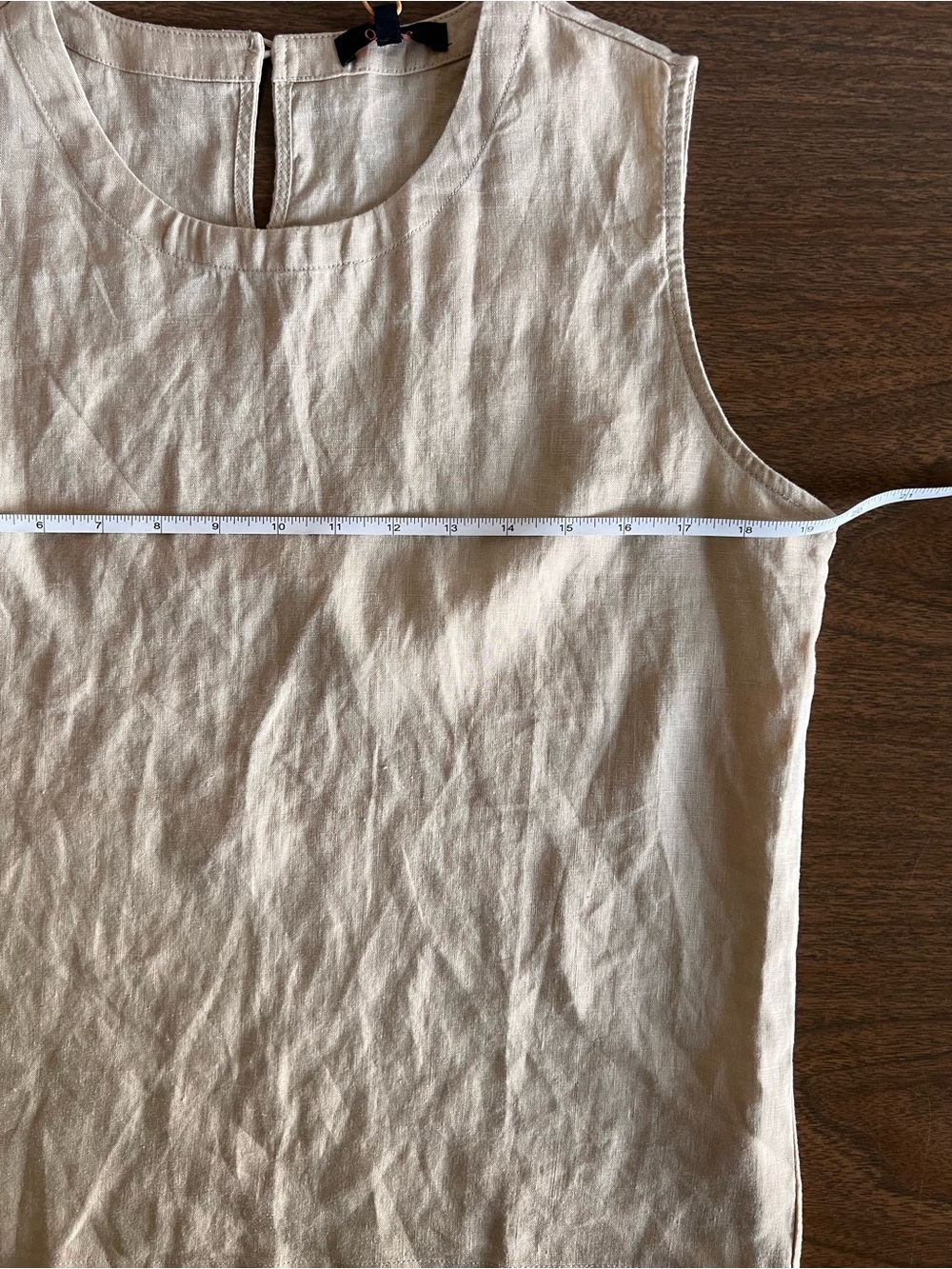 Quince 100% European Linen Tank Top Small Beige NWT Lagenlook Coastal Minimalist - Picture 6 of 8